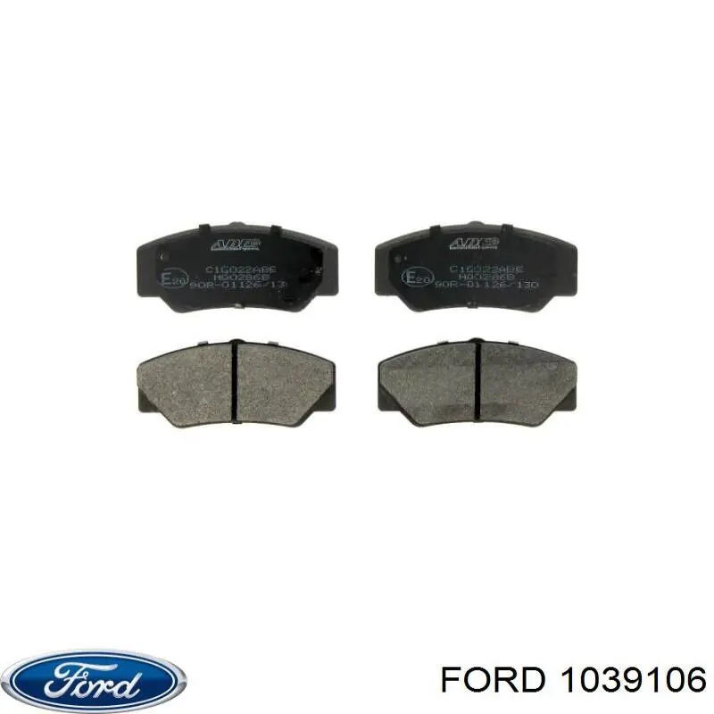 Купити 1039106 Ford Колодки гальмівні передні, дискові