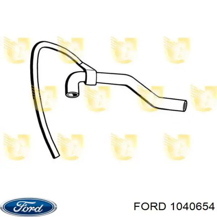 Шланг/патрубок радіатора охолодження, верхній Ford 1040654 ціна, від 11.88 USD