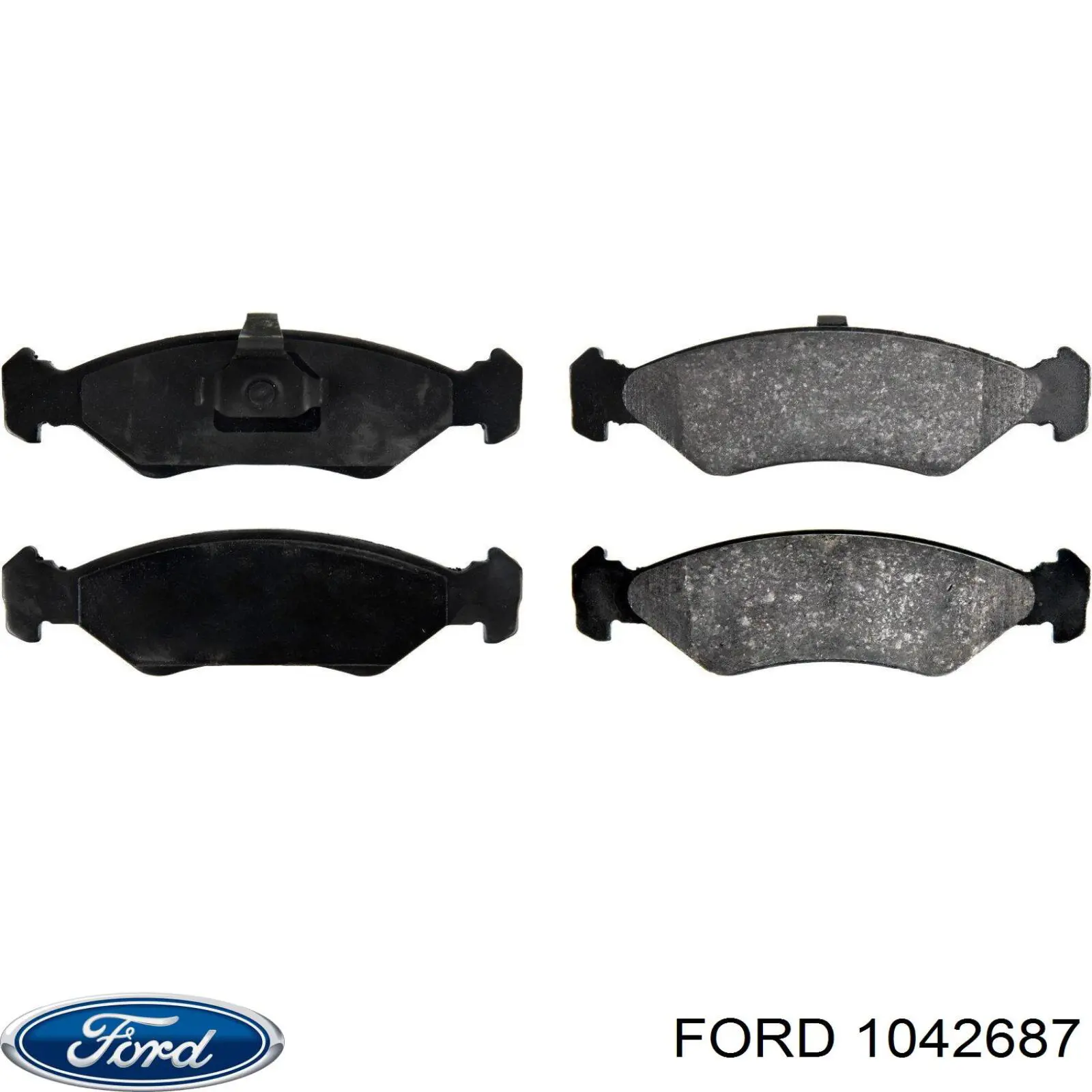 1042687 Ford колодки гальмівні передні, дискові
