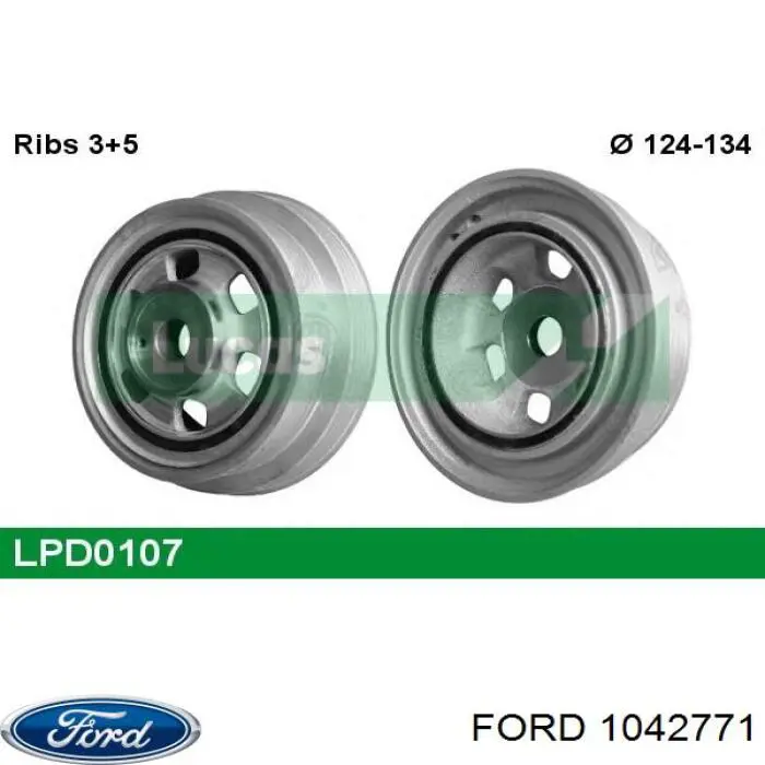1042771 Ford Демпфер колінвалу