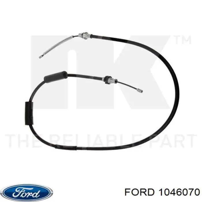 Трос ручного гальма задній, правий/лівий Ford 1046070 ціна, від 12.21 USD