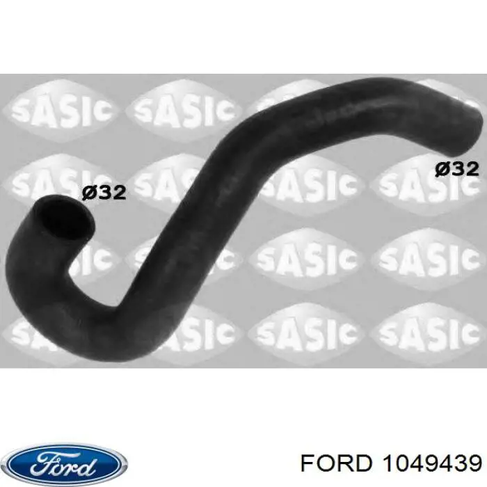 Купити 1049439 Ford Шланг/патрубок радіатора охолодження, нижній