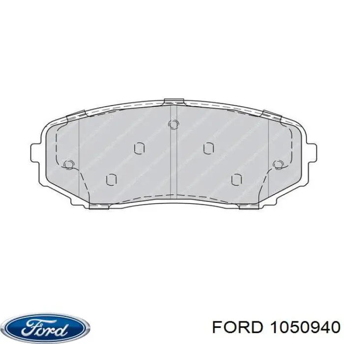 1050940 Ford прокладка головки блока циліндрів (гбц)