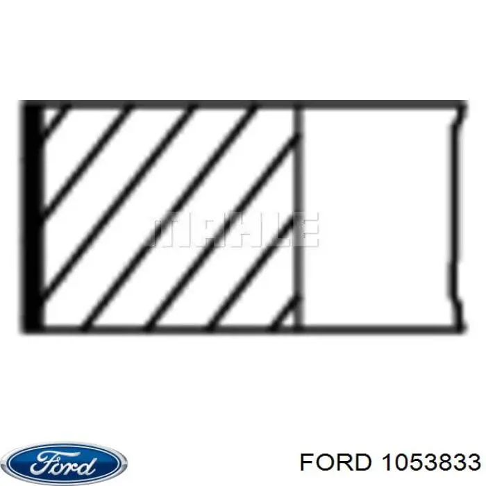 1053833 Ford кільця поршневі на 1 циліндр, std.