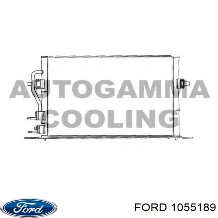 Радіатор кондиціонера 1055189 Ford