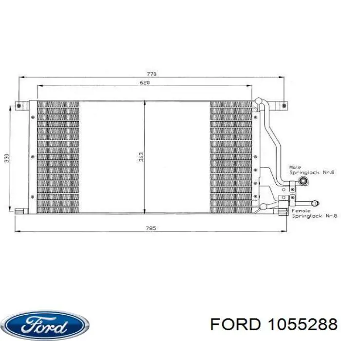 1423858 Ford Конденсатор