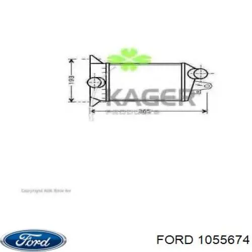 Радіатор интеркуллера Ford Transit (E) (Форд Транзіт)
