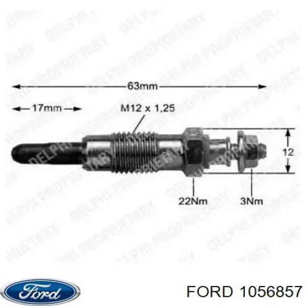 Свіча накалу Ford 1056857 ціна, від 6.33 USD