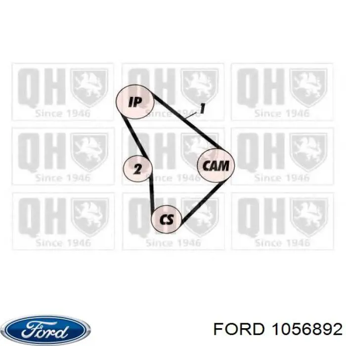 Купити 1056892 Ford Ремінь газорозподільного механізму