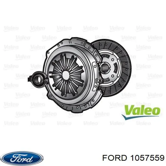 1057559 Ford комплект зчеплення (3 частини)