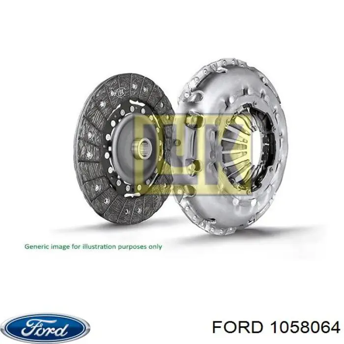 1058064 Ford комплект зчеплення (3 частини)