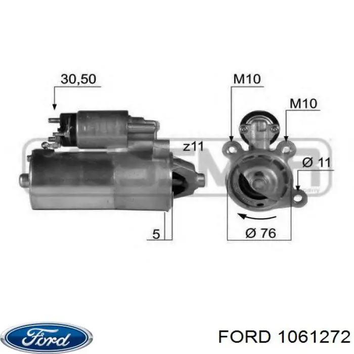 Стартер Ford SA886RM ціна, від 98.87 USD