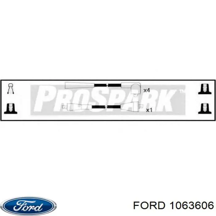 Дріт високовольтні, комплект Ford Escort 3 (ALD) (Форд Ескорт)