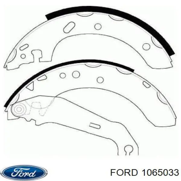 Колодки гальмові задні, барабанні Ford 1065033 ціна, від 24.28 USD