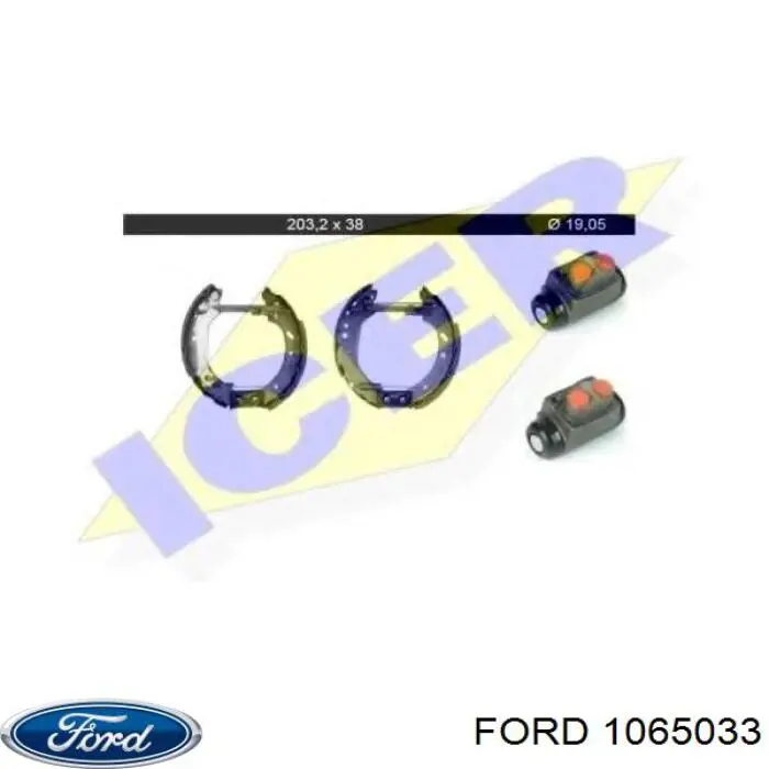 Купити 1065033 Ford Колодки гальмові задні, барабанні