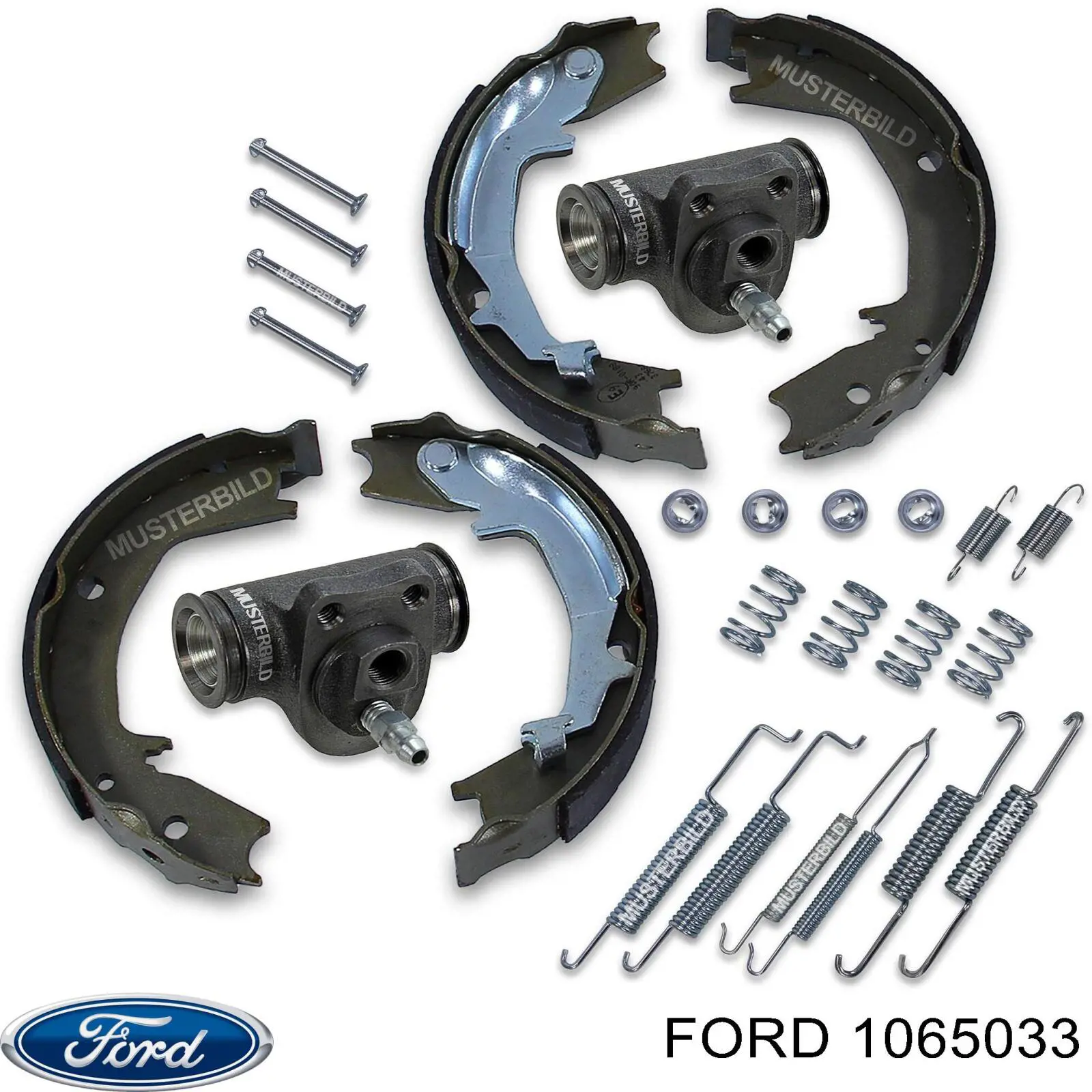 Гальма робочі задні ножні і гальмівні барабани Ford 1065033