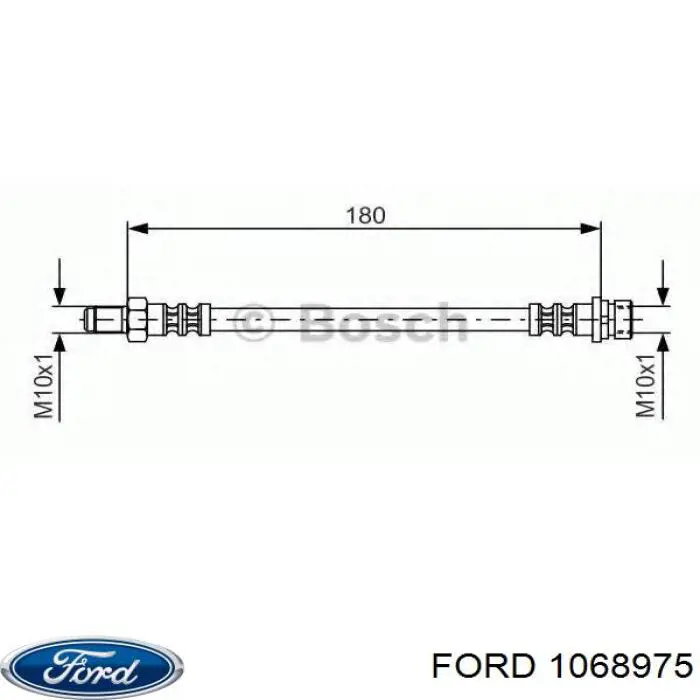 Шланг гальмівний задній 1068975 Ford