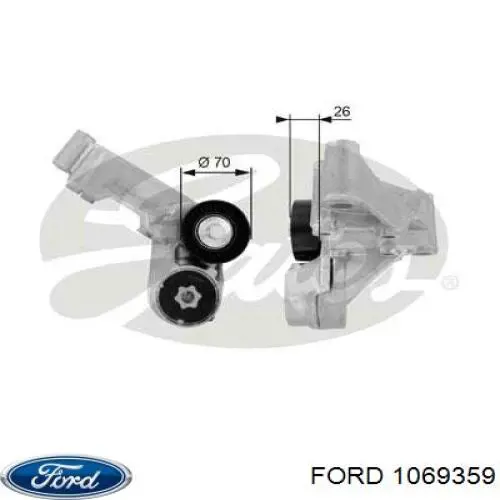 Натягувач приводного ременя 1069359 Ford