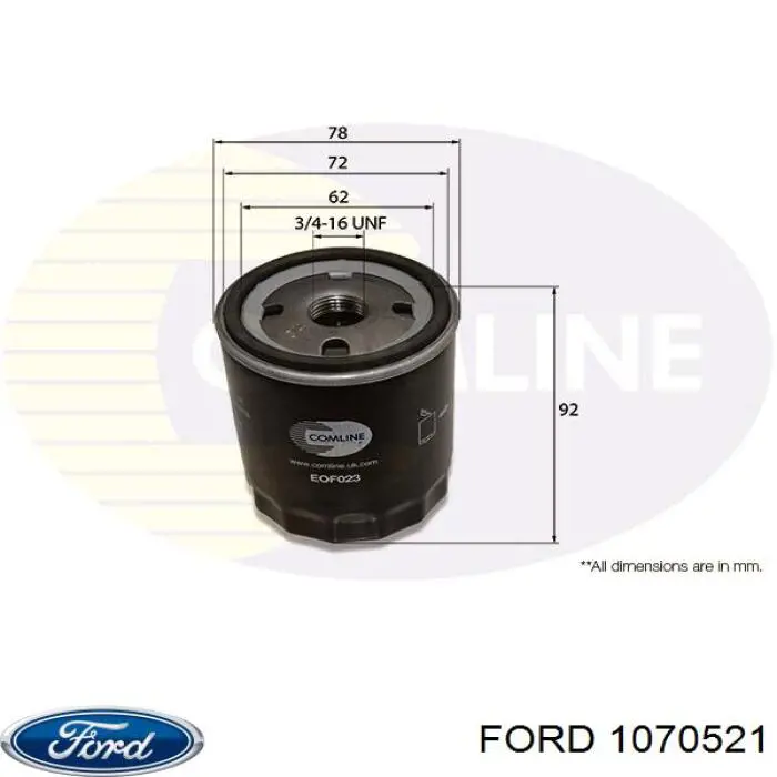 1070521 Ford Фільтр масла