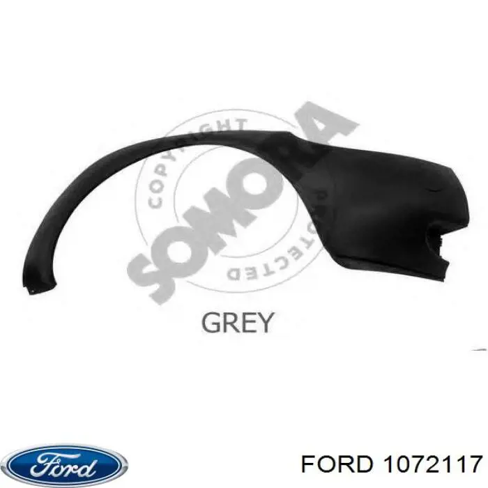 Бампер передній, права частина 1072117 Ford