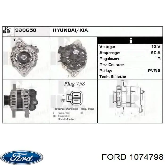 Панель передня Ford Mondeo I хетчбек (GBP) (1993 - 1996) ціна, від 126.69 USD