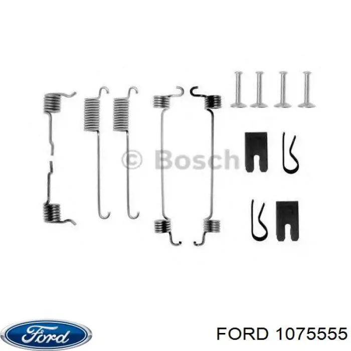 Купити 1075555 Ford Монтажний комплект задніх барабанних колодок