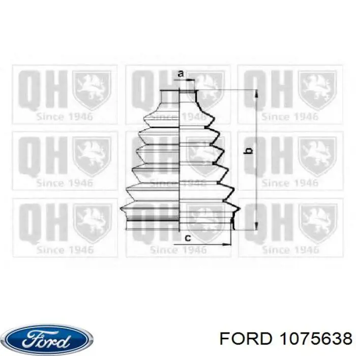 Купити 1075638 Ford Пильник шарніра приводу