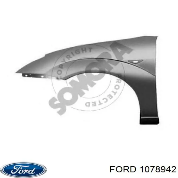 Купити 1078942 Ford Крило переднє ліве