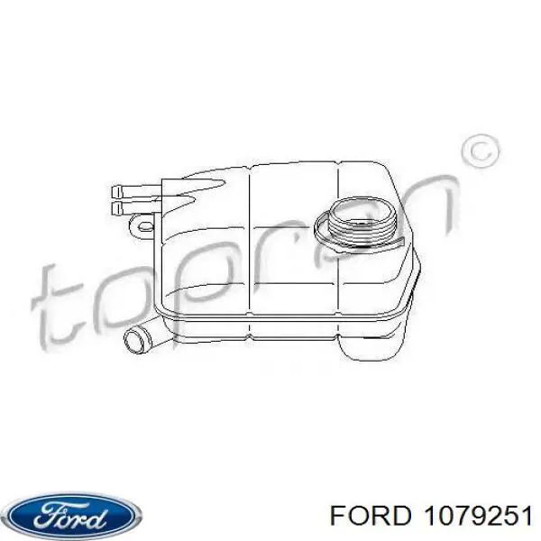 Бачок системи охолодження двигуна розширювальний Ford 1079251 ціна, від 15.20 USD