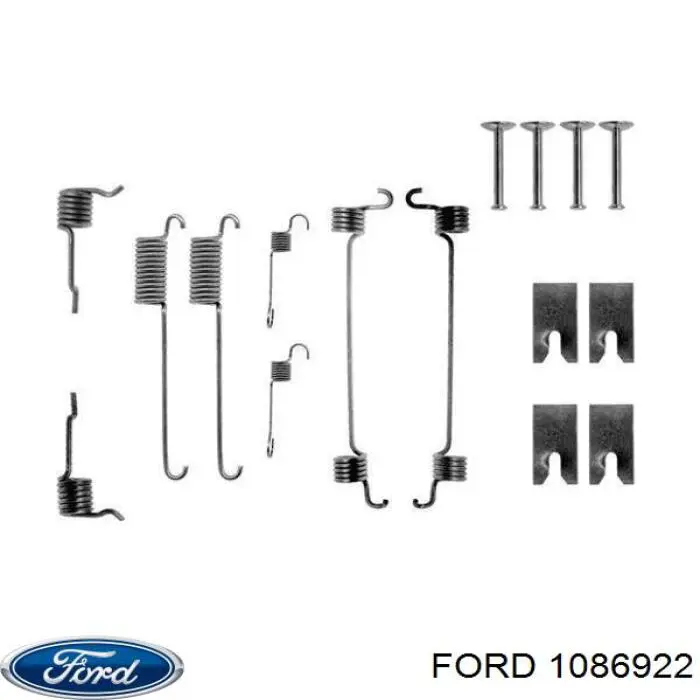 1086922 Ford монтажний комплект задніх барабанних колодок