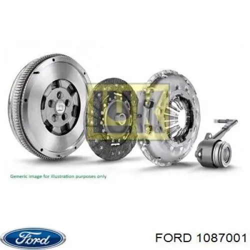 Купити 1087001 Ford Комплект зчеплення (диск, корзина, підшипник)