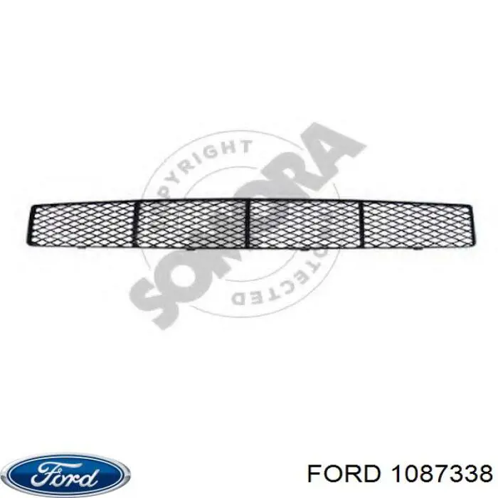 Решітка переднього бампера Ford 1087338 ціна, від 11.06 USD