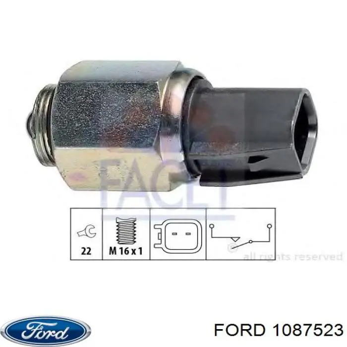 1087523 Ford датчик включення ліхтарів заднього ходу