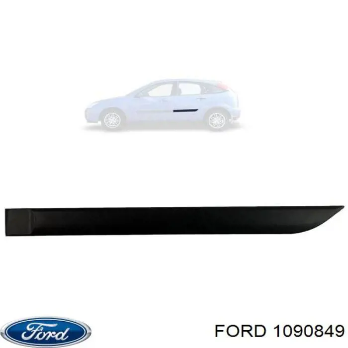 Молдинг задніх лівих дверей Ford Focus 1 (DNW) (Форд Фокус)