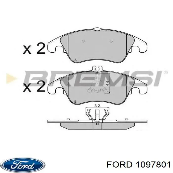 Фара ліва 1097801 Ford