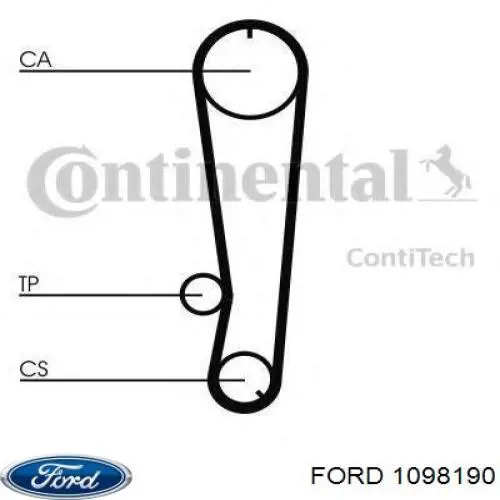 1098190 Ford прокладка корпусу термостата