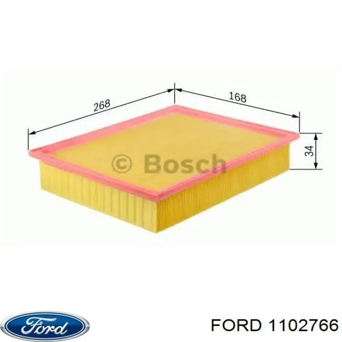 1102766 Ford фільтр повітряний