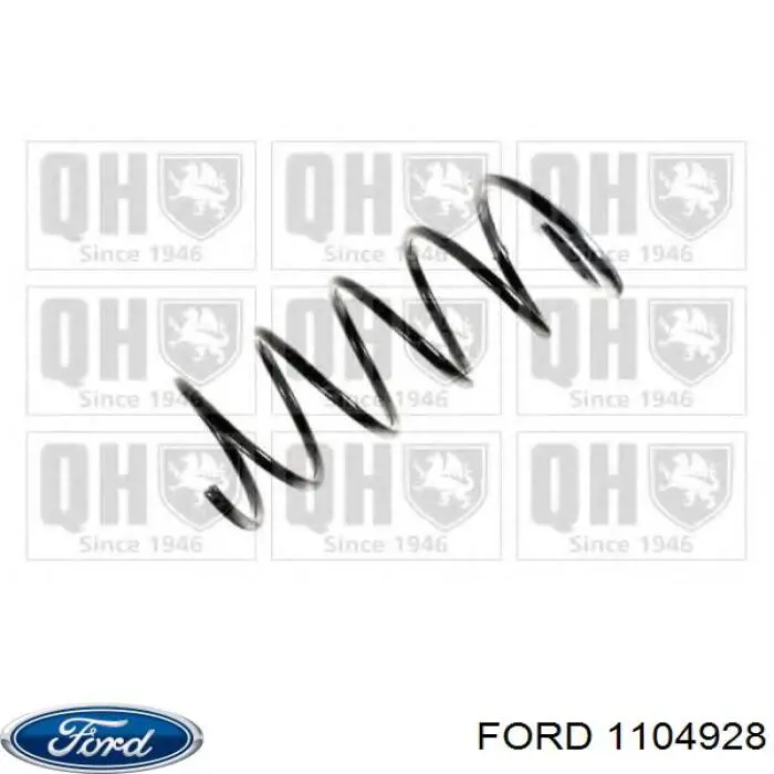 Пружина передня Ford 1104928 ціна, від 27.09 USD