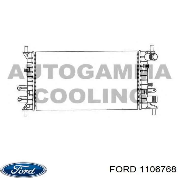 1106768 Ford радіатор охолодження двигуна