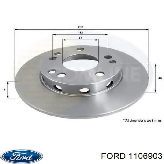 Купити 1106903 Ford Вікно вітрове