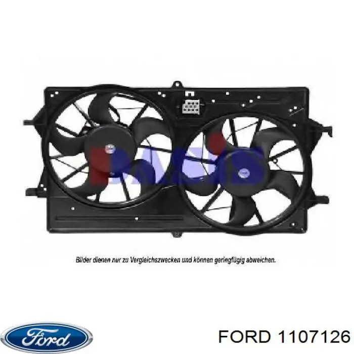 Вентилятор охолодження радіатора 1107126 Ford