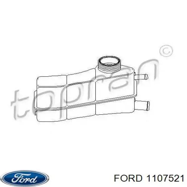 Бачок системи охолодження двигуна розширювальний Ford 1107521 ціна, від 19.11 USD