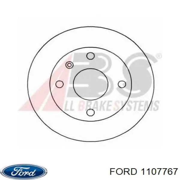 1107767 Ford диск гальмівний передній