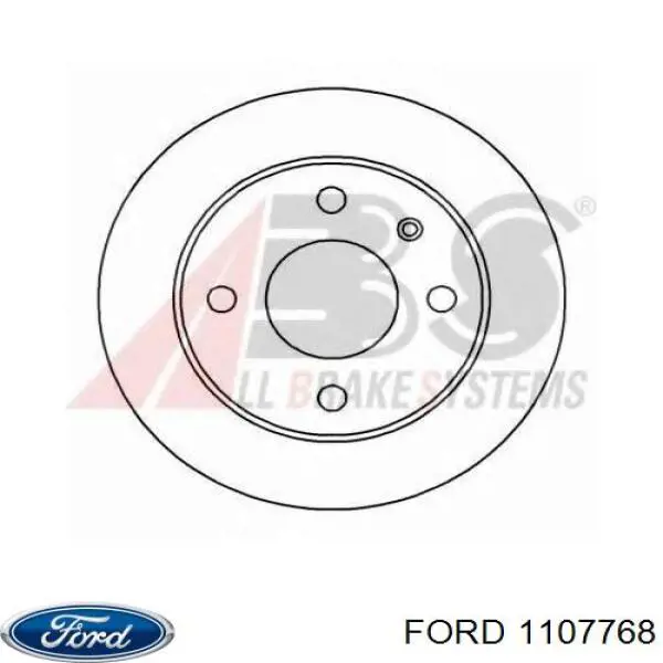 1107768 Ford диск гальмівний передній