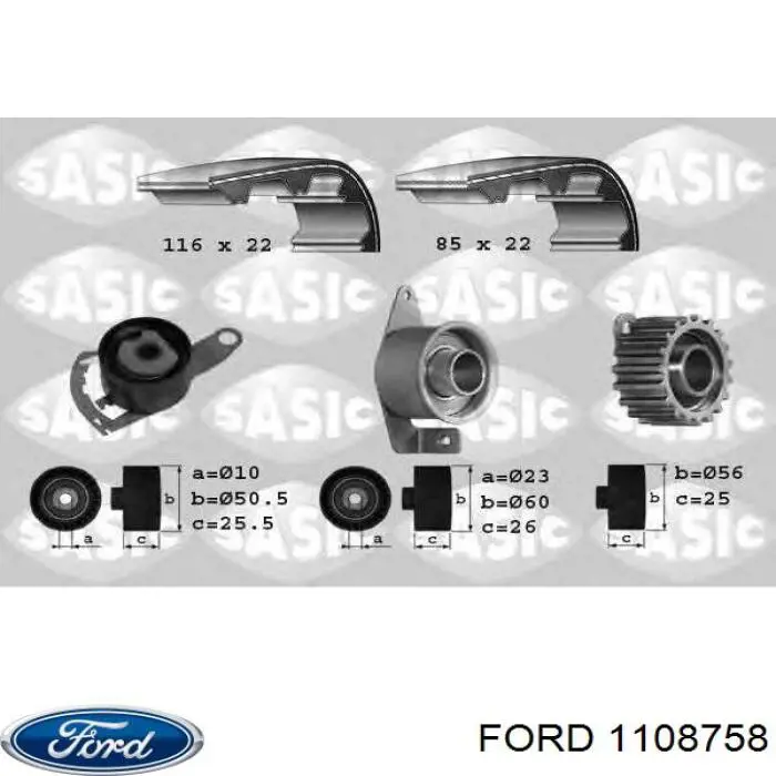 Купити 1108758 Ford ГРМ ремень