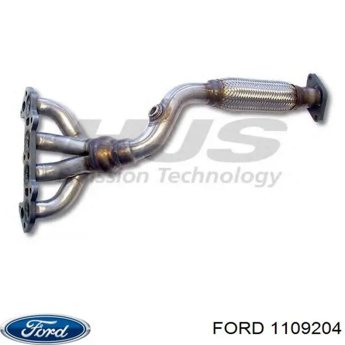 Труба приймальна (штани) глушника, передня Ford Focus 1 (DAW, DBW) (Форд Фокус)