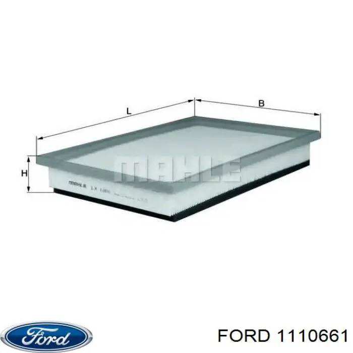 Елемент повітряного фільтра Ford 1110661 ціна, від 11.68 USD