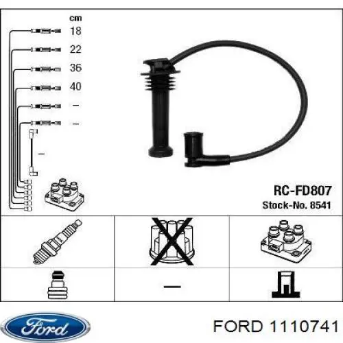 YS6F12284A1A Ford 