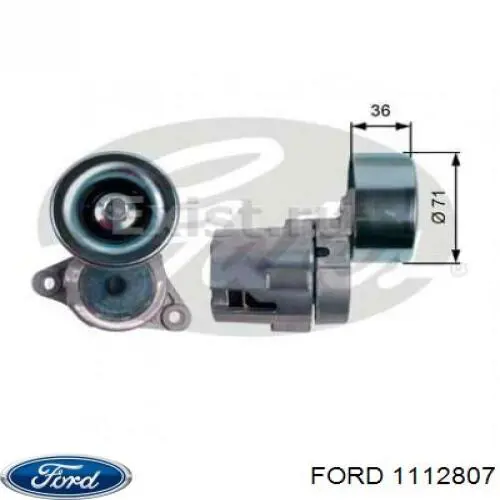 Ролик приводного ременя, паразитний 1112807 Ford