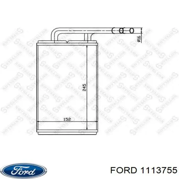 Радіатор пічки (обігрівача) Ford 1113755 ціна, від 42.18 USD